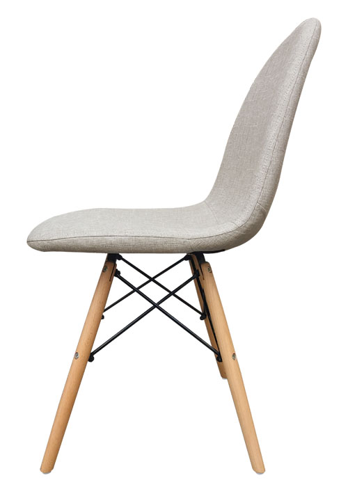 Silla Eames Tapizada Tequila Natural