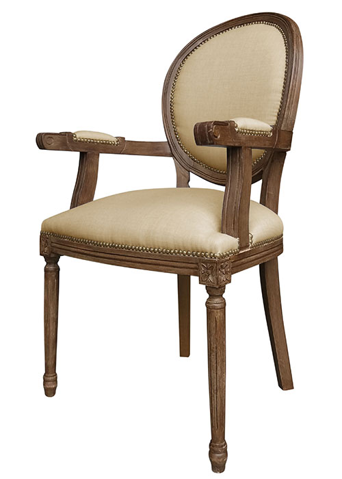 Sillón Luis XVI Medallon Don Beige