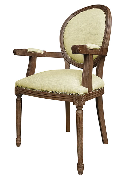 Sillón Luis XVI Medallon Spazio Crudo