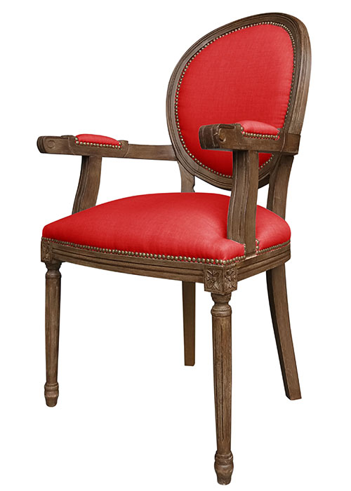 Sillón Luis XVI Medallon Don Rojo