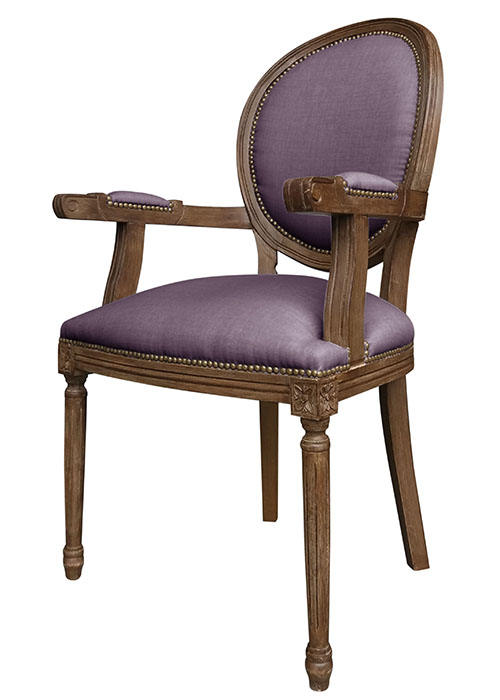 Sillón Luis XVI Medallon Don Violeta