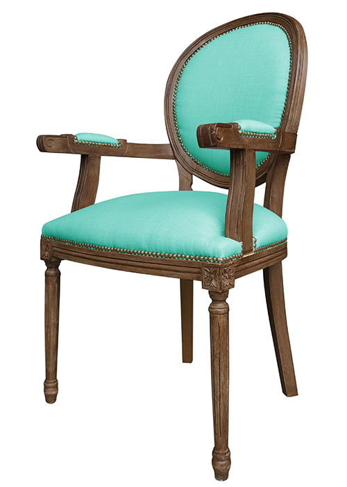 Sillón Luis XVI Medallon Don Turquesa
