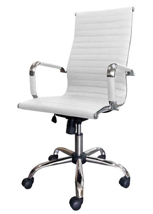 Sillón Chambers Tapizado Blanco