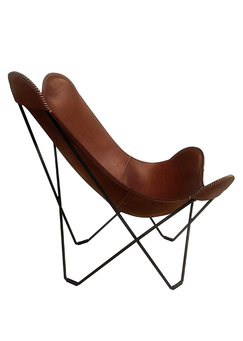 Sillón BKF Cuero M Cuero Marron Rojizo