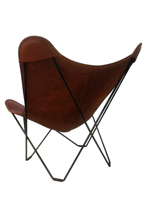 Sillón BKF Cuero M Cuero Marron Rojizo