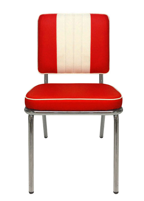Silla American Square Vintage Tapizado Rojo