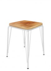 Taburete Bajo Lennox Tono Blanco