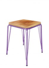 Taburete Bajo Lennox Tono Violeta