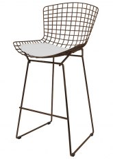 Taburete Bertoia Pintado Tono Oro Viejo Texturado