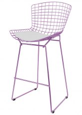 Taburete Bertoia Pintado Tono Violeta