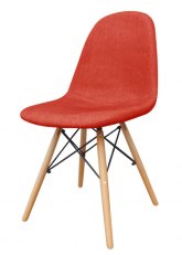Silla Eames Tapizada Tequila Tomate