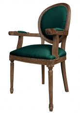 Sillón Luis XVI Medallon Don Verde Ingles