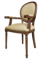 Sillón Luis XVI Medallon Spazio Beige