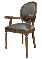 Sillón Luis XVI Medallon Don Gris