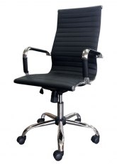 Sillón Chambers Tapizado Negro