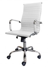 Sillón Chambers Tapizado Blanco
