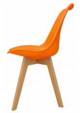 Silla Eames Cross Wood Color Naranja