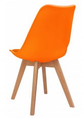 Silla Eames Cross Wood Color Naranja