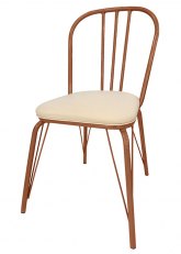 Silla Vermont Tapizada Tono Cobre