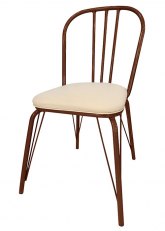 Silla Vermont Tapizada Tono Marron