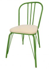 Silla Vermont Tapizada Tono Verde Claro