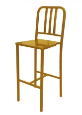 Taburete alto Navy - Tono Dorado