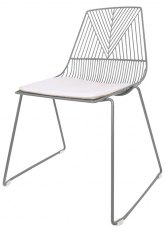 Silla Manitoba Tono Gris Plata Perlado