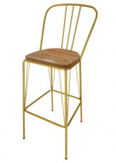 Taburete Alto Lennox R Tono Dorado