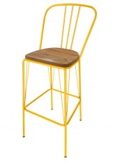 Taburete Alto Lennox R Tono Amarillo