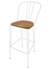 Taburete Alto Lennox R Tono Blanco