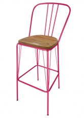 Taburete Alto Lennox R Tono Magenta
