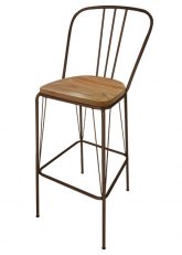Taburete Alto Lennox R Tono Oro Viejo Texturado