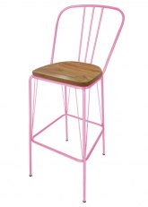 Taburete Alto Lennox R Tono Rosa