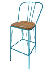 Taburete Alto Lennox R Tono Turquesa