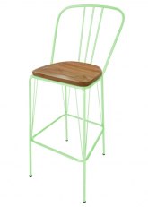 Taburete Alto Lennox R Tono Verde Agua