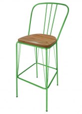 Taburete Alto Lennox R Tono Verde Manzana