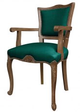 Sillón Luis XV Flor Don Verde Ingles
