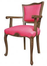 Sillón Luis XV Flor Don Magenta