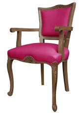 Sillón Luis XV Flor Don Fucsia