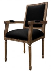 Sillón Luis XVI cuadrado Don Negro