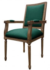 Sillón Luis XVI cuadrado Don Verde Ingles