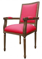 Sillón Luis XVI cuadrado Don Magenta