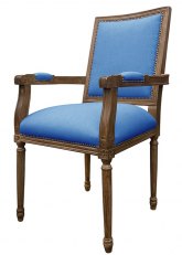 Sillón Luis XVI cuadrado Don Blue