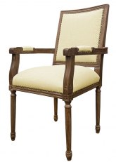 Sillón Luis XVI cuadrado Spazio Crudo
