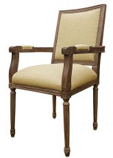 Sillón Luis XVI cuadrado Spazio Beige