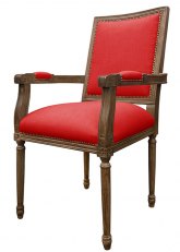 Sillón Luis XVI cuadrado Don Rojo