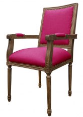 Sillón Luis XVI cuadrado Don Fucsia
