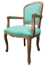 Sillón Luis XV Provenzal Don Turquesa