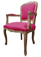 Sillón Luis XV Provenzal Don Fucsia