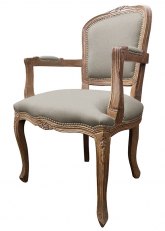 Sillón Luis XV Provenzal Don Gris Medio